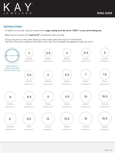 pandora ring sizes in mm.